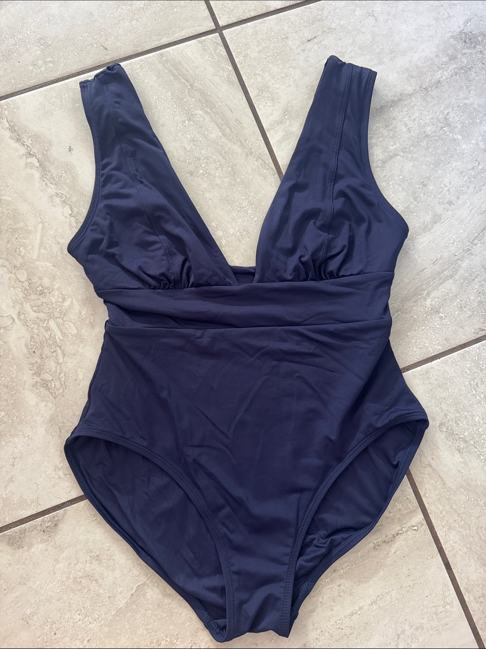 Andie Swimwear Navy One Piece - Small